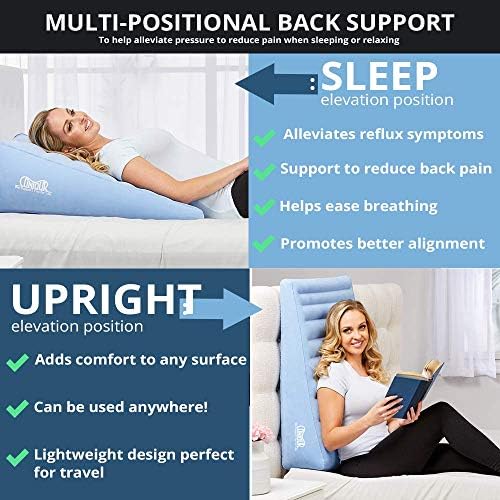 Contour Inflatable Back Support Wedge Cushion