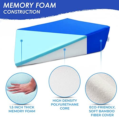 Bed Block Acid Reflux Wedge Pillow 75 Inch Lift