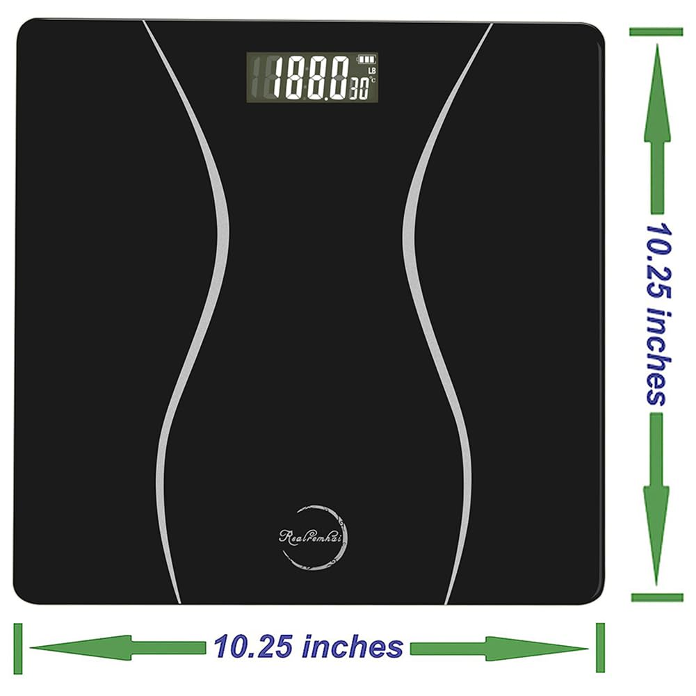 Digital Bathroom Scale with LBKG Conversion and 400LB Capacity