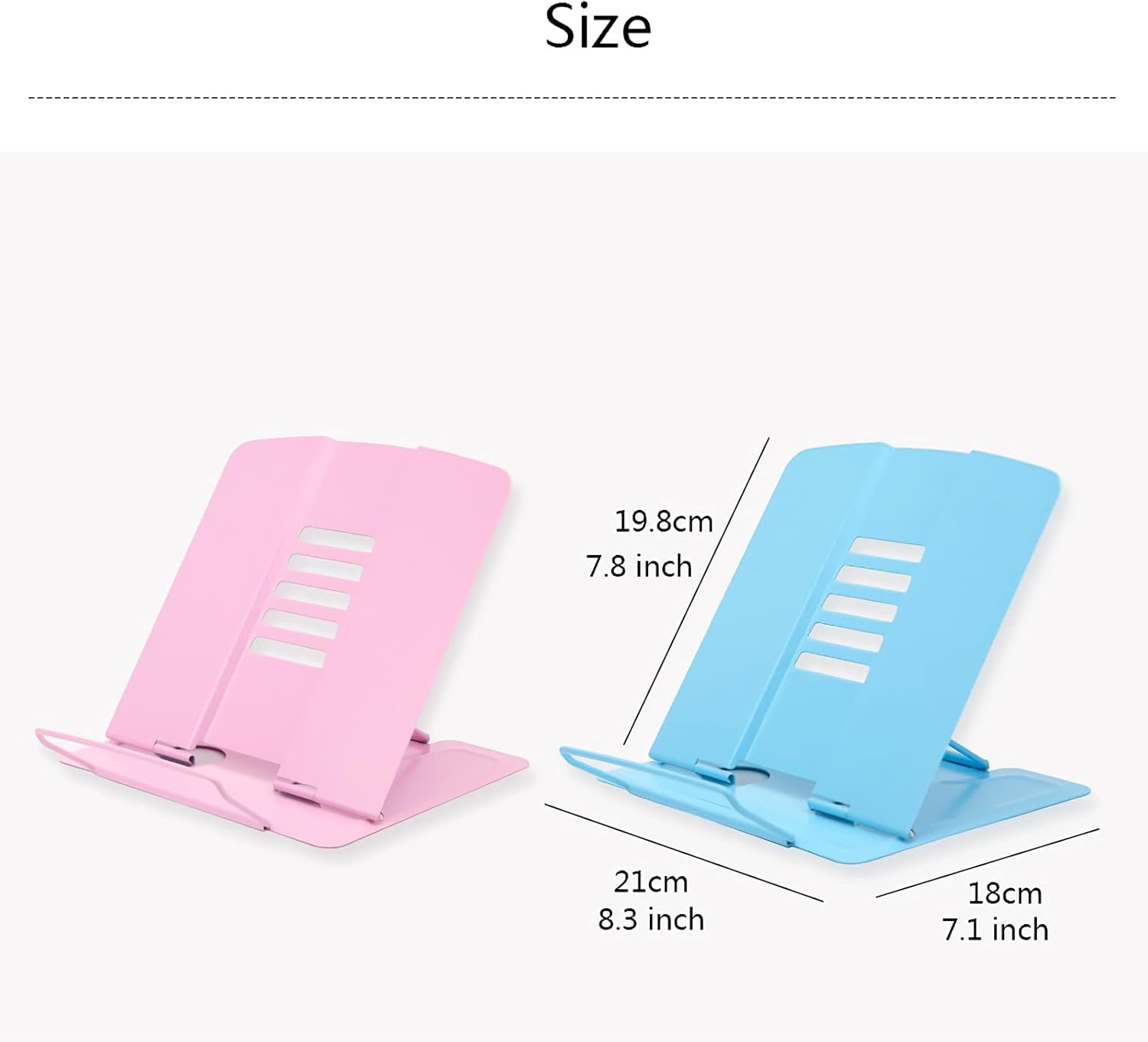 Adjustable Metal Book Stand for Kitchen and Office Reading