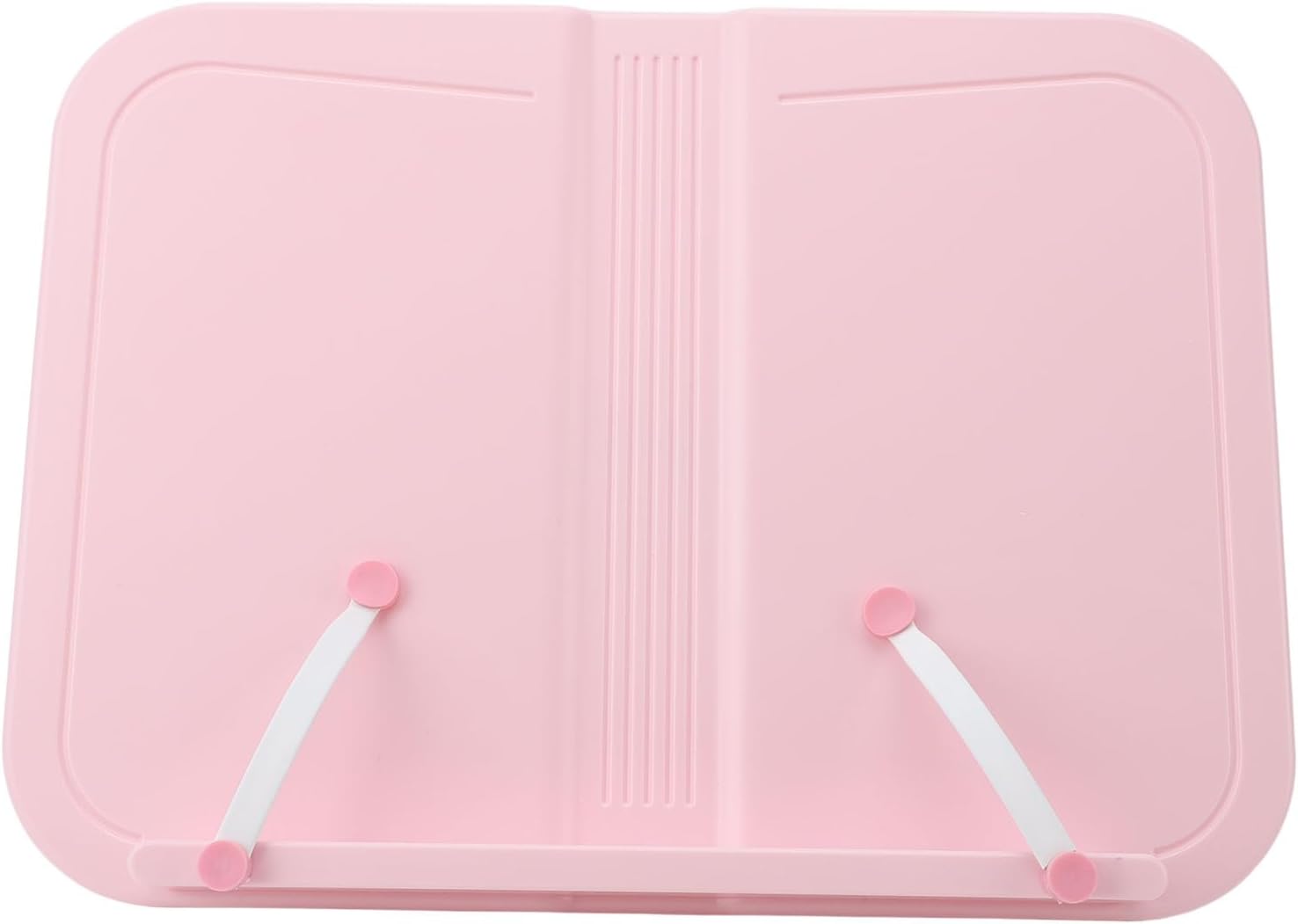Adjustable Pink Book Stand for Tablet and Cookbook
