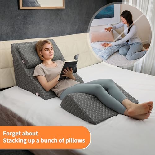 Lenora Adjustable Orthopedic Wedge Pillow Set