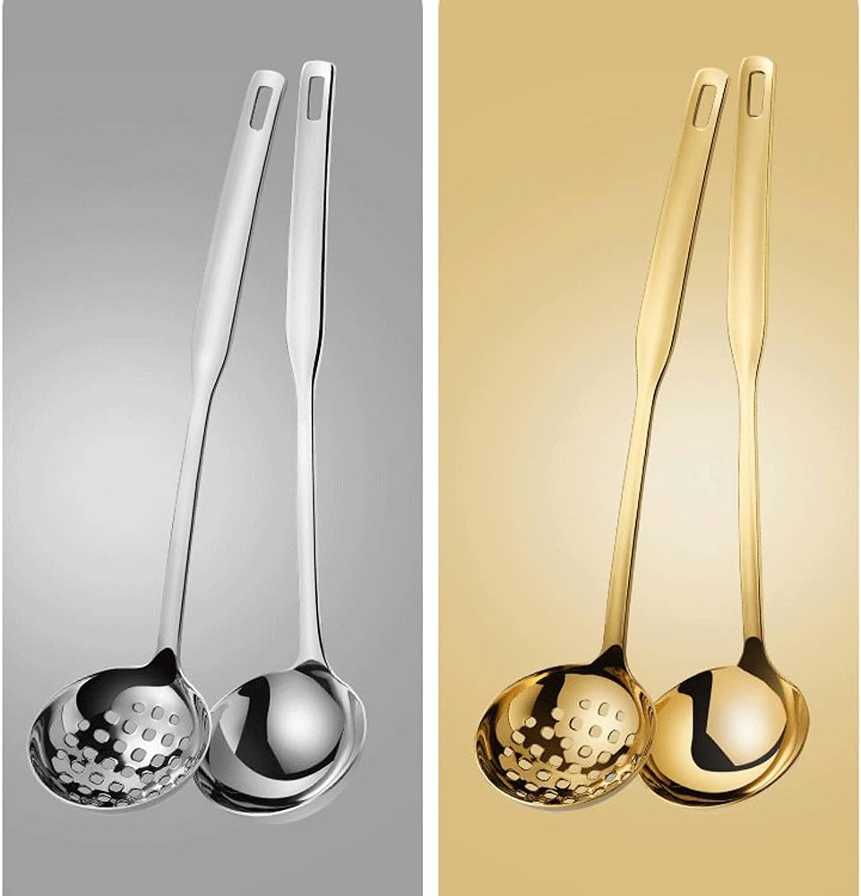Stainless Steel Colander for Porridge and Hot Pot Use - Silver Medium