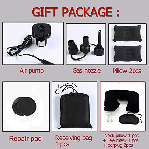 Onirii Inflatable Car Air Mattress with Pump and Accessories