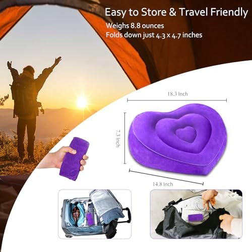 Heart Shape Leg Elevating Pillow for Swelling Relief