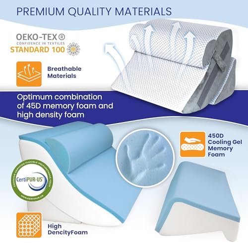 4PCS Orthopedic Wedge Pillow Set for Post Surgery Support