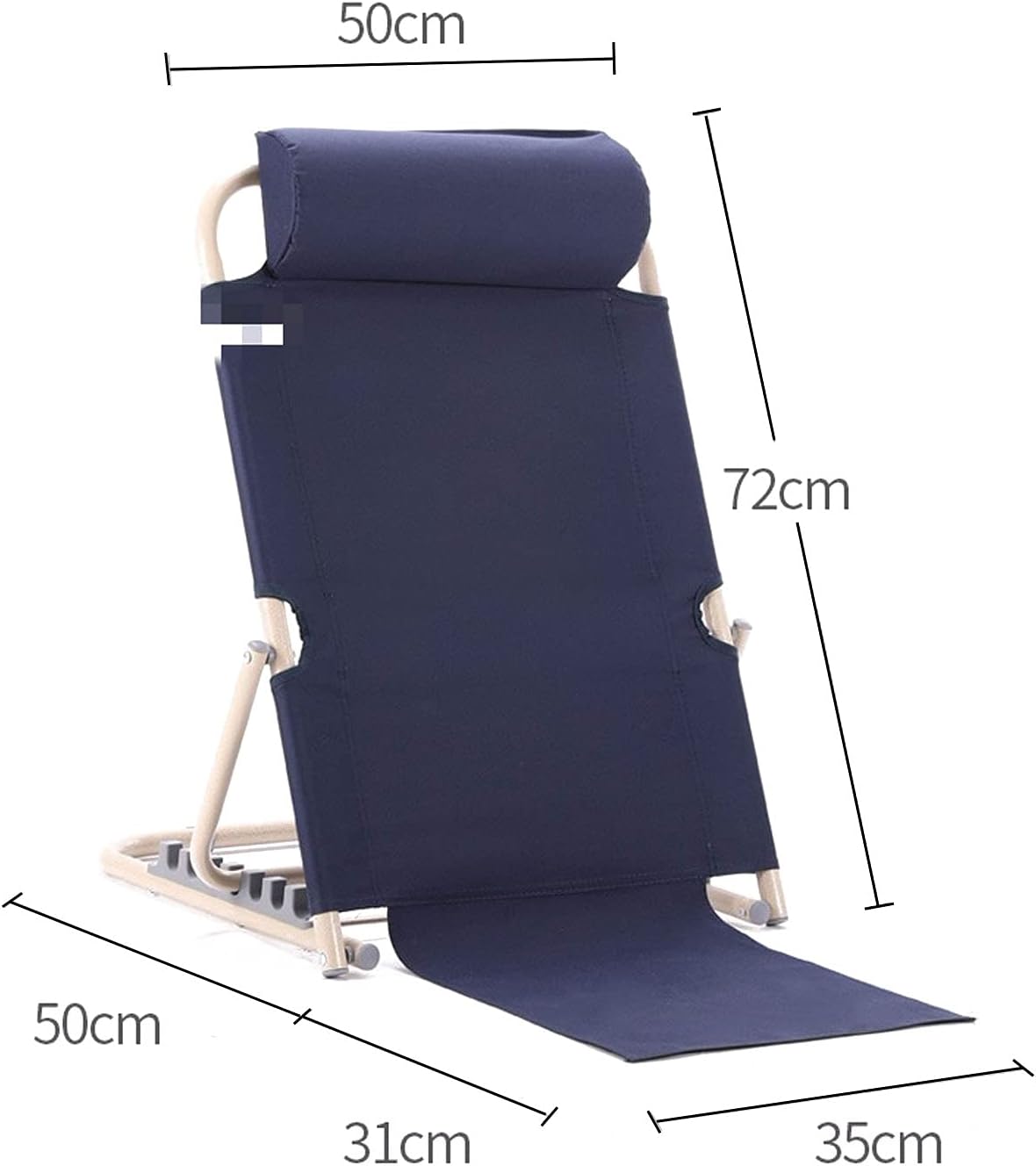 Adjustable Padded Foldable Backrest for Travel and Home Use