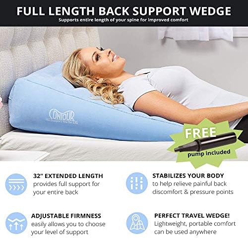 Contour Inflatable Back Support Wedge Cushion