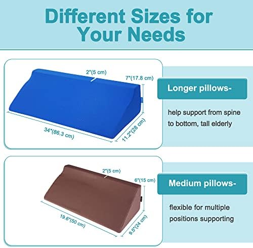 AOSSA 34 Wedge Pillow for Sleeping and Pressure Ulcer Prevention