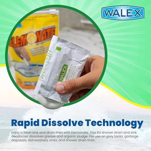 Walex Elemonate Grey Water Tank Deodorizer 5 Pack