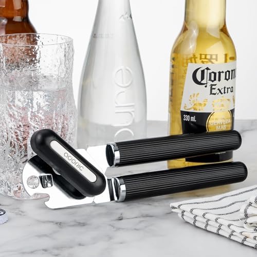 Adoric Heavy Duty Stainless Steel Can Opener with Ergonomic Handles