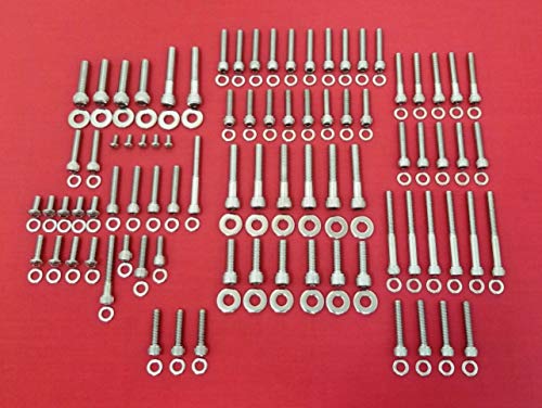 Polished Stainless Steel Engine Bolt Kit for Harley Touring