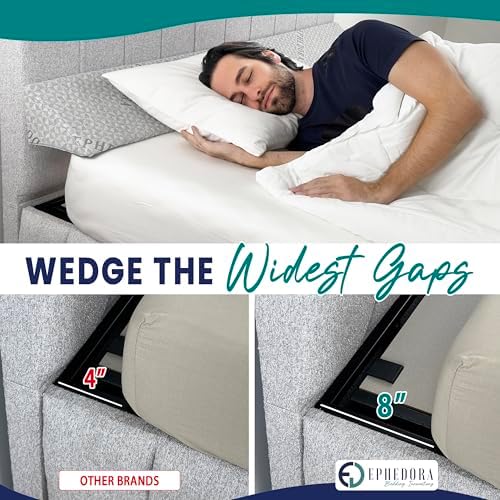 Triangle Bed Wedge Pillow for Headboard Gap - 0-8 Fit