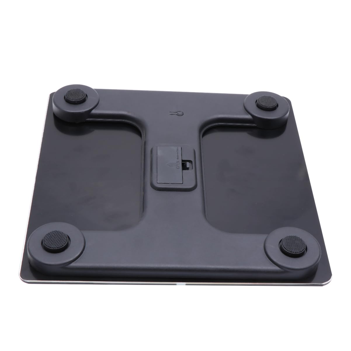 KOMBIUDA Bathroom Scale Glass Electronic 1kg Accuracy Black 1