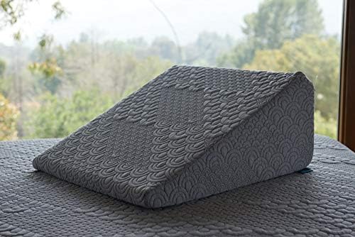 Brentwood Home Crystal Cove Wedge Pillow - Cooling Activated Charcoal Memory Foam