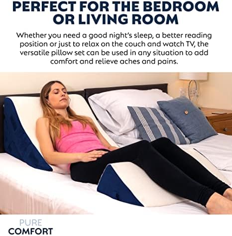 6 Piece Bed Wedge Pillow Set for Post Surgery Support