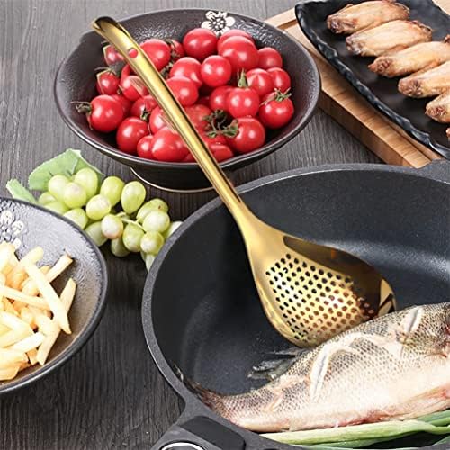 Hemoton Stainless Steel Colander Spoon with Skimmer
