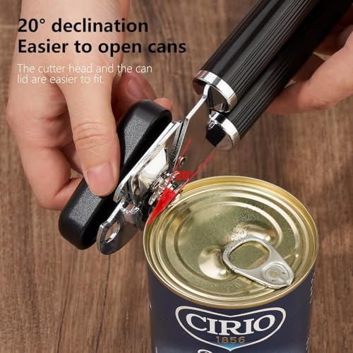 Adoric Heavy Duty Stainless Steel Can Opener with Ergonomic Handles