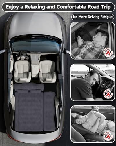 Umbrauto Car Air Mattress with Pump and Pillows