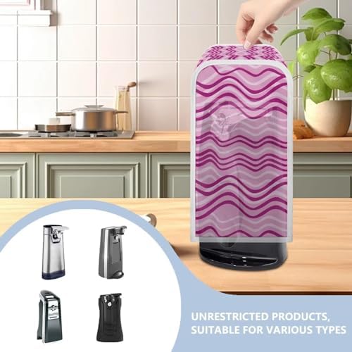 Pink Stripe Electric Can Opener Dust Cover 1