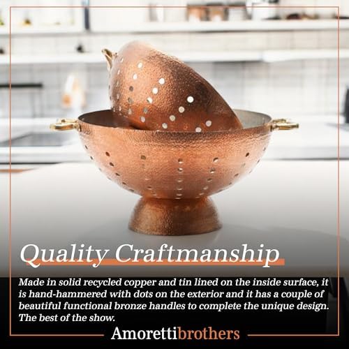 Amoretti Brothers Copper Colander - 95 Inch 1
