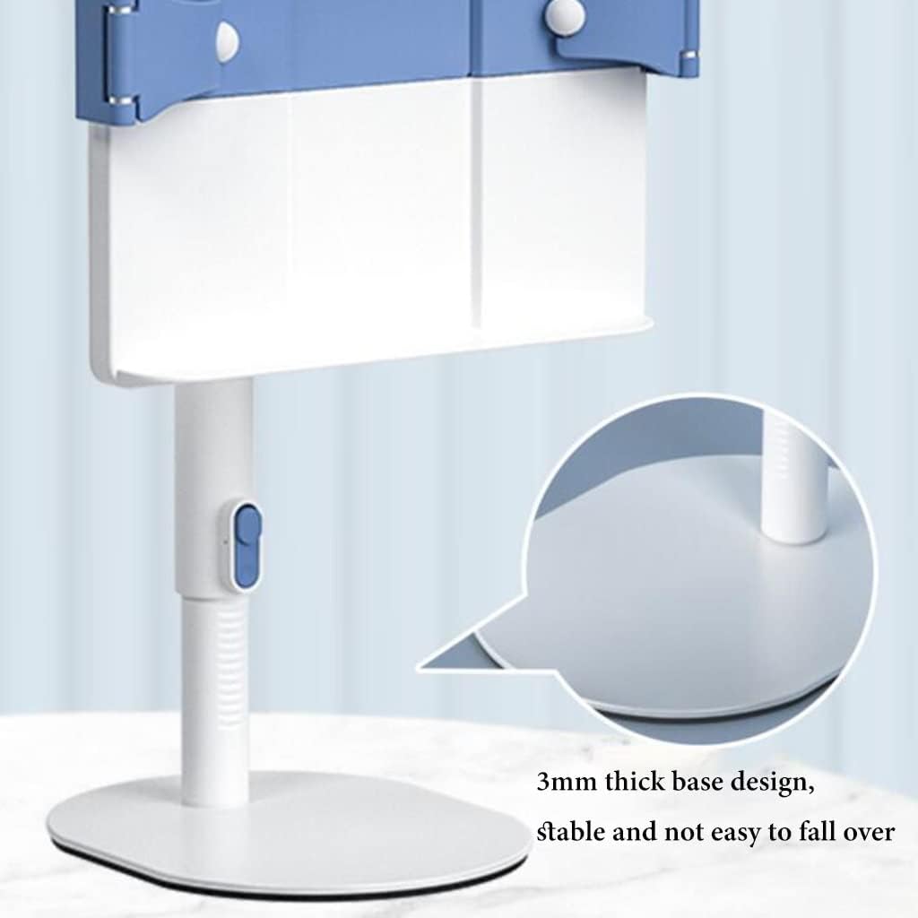 Adjustable Book Stand with Page Clips Ergonomic for Books Laptop