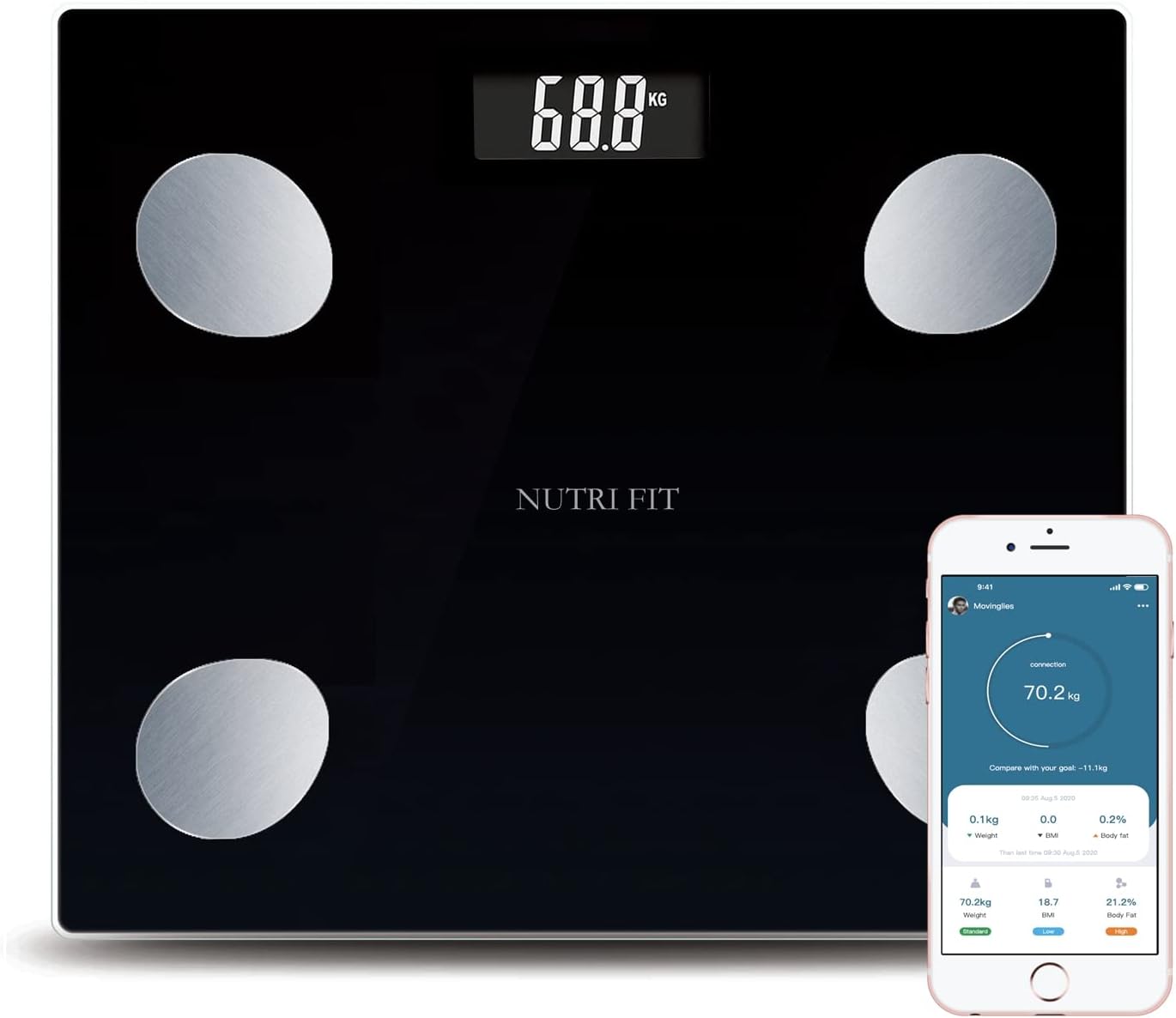 NUTRI FIT Digital Smart Scale with Bluetooth