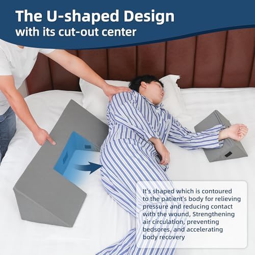 TYYIHUA 34 Wedge Pillow for Side Sleepers