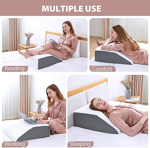 Touchutopia Leg Elevated Pillow for Pain Relief and Recovery 1