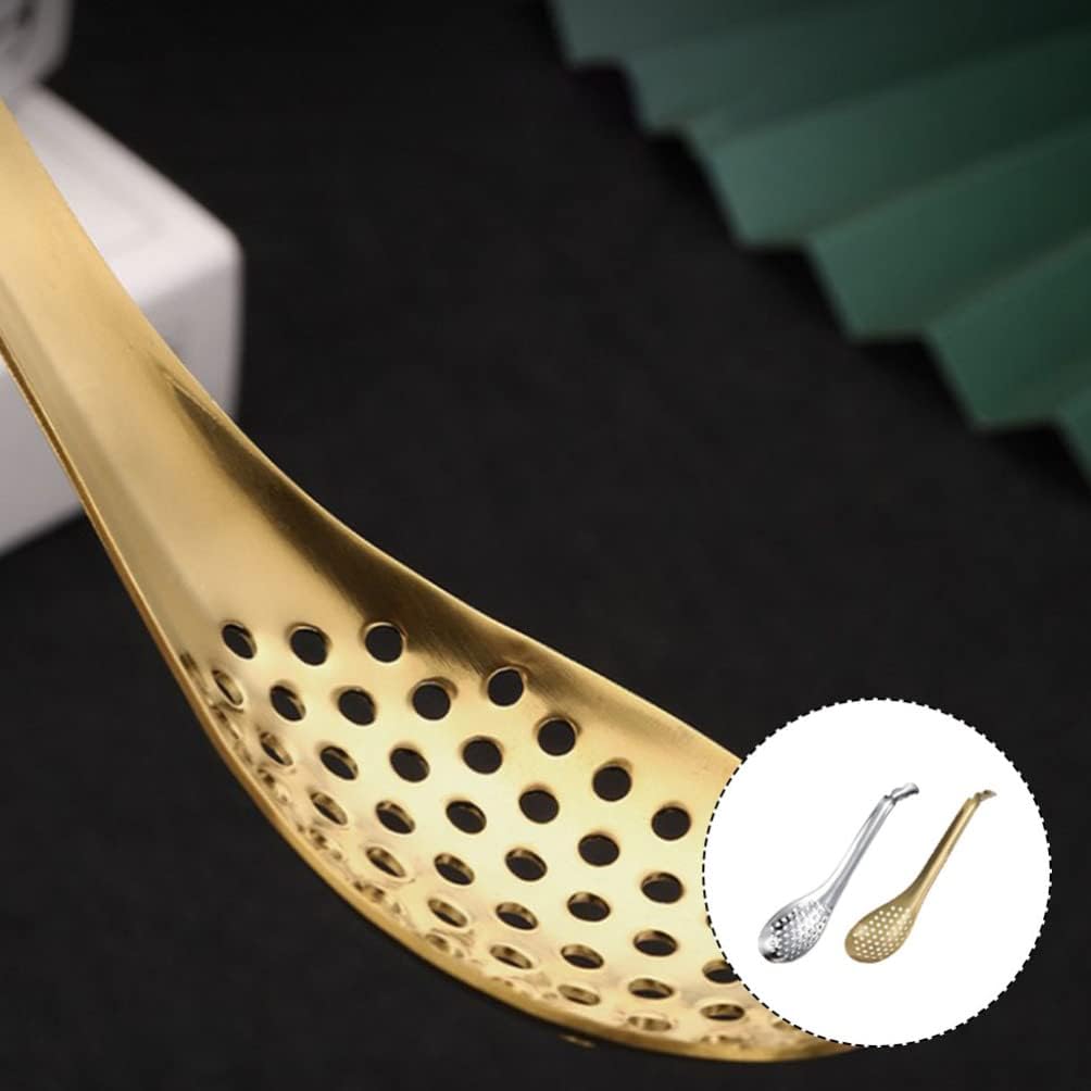 Hemoton 2pcs Food Strainer Colander Spoon