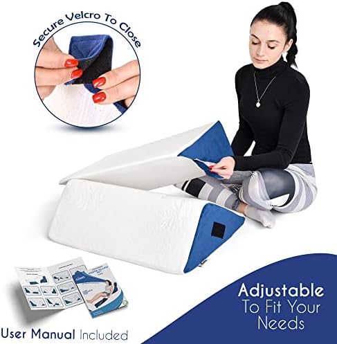 ONDEKT Orthopedic Wedge Pillow Set 5pcs Navy