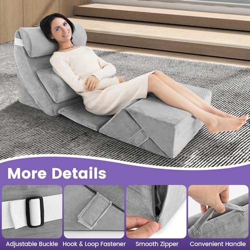 KOMFOTT 7 PCS Orthopedic Wedge Pillow Set