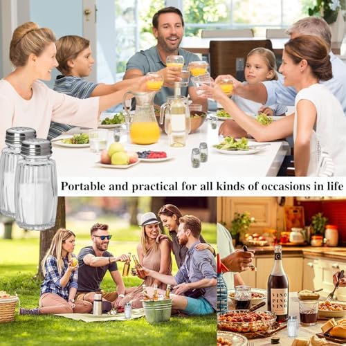 10pcs Small Glass Salt Pepper Shakers Set
