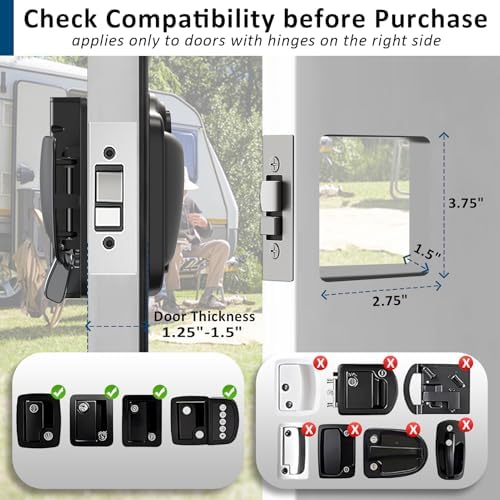 Wodli 4-in-1 Keyless Entry RV Door Lock