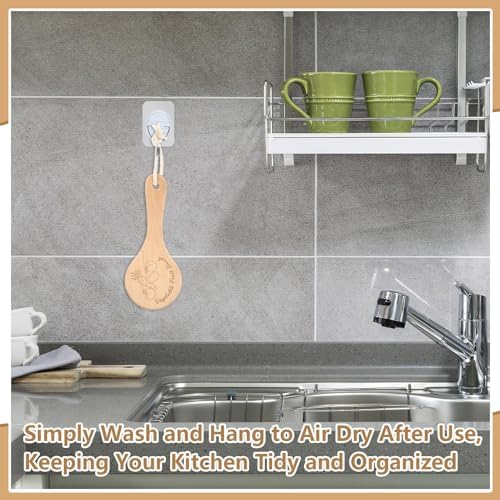 SEPGLITTER Vegetable Brush with Long Wooden Handle