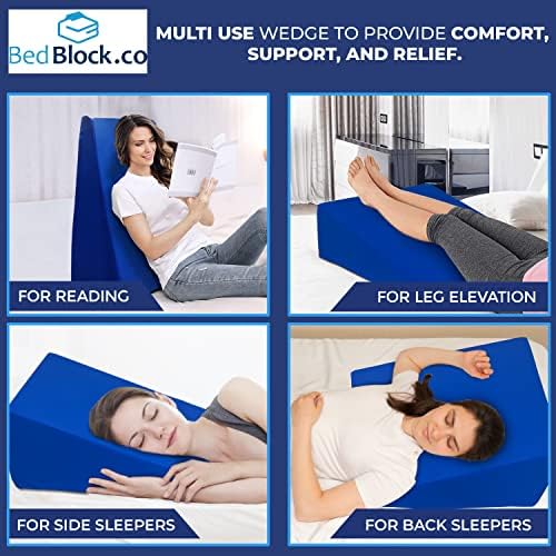 Bed Block Acid Reflux Wedge Pillow 75 Inch Lift