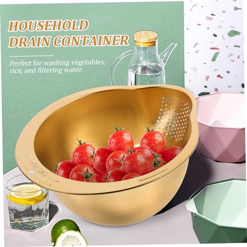ABOOFAN Stainless Steel Colander with Drain Board