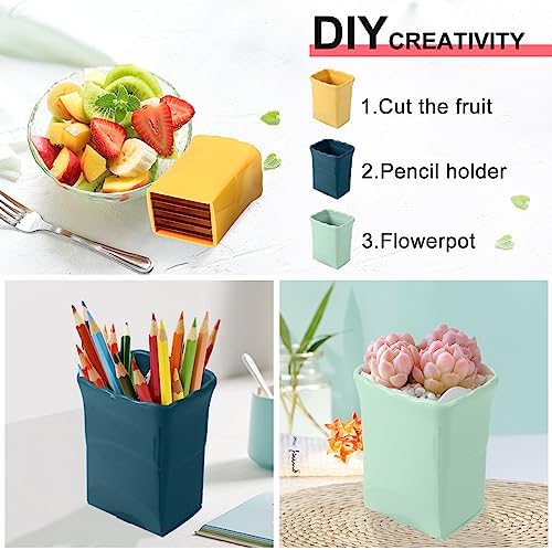 Dokpod 3 Pcs Cup Slicer with Gap Cleaning Brushes Set