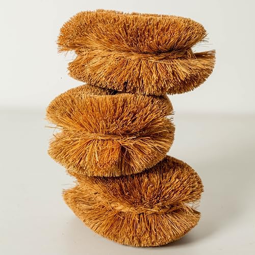 Growbycoco Pack of 6 Tawashi Coconut Coir Cleaning Brushes 1
