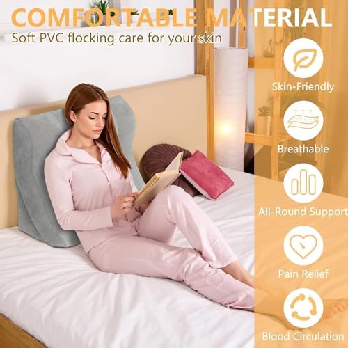 EKEPE Inflatable Wedge Pillow Set for Sleep and Travel