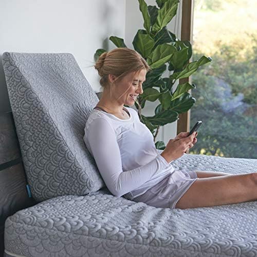 Brentwood Home Crystal Cove Wedge Pillow - Cooling Activated Charcoal Memory Foam