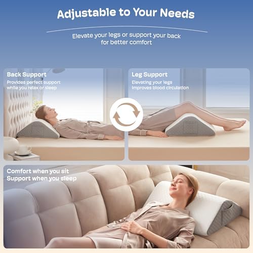 Simpledad Knee Wedge Pillow for Back Pain Relief