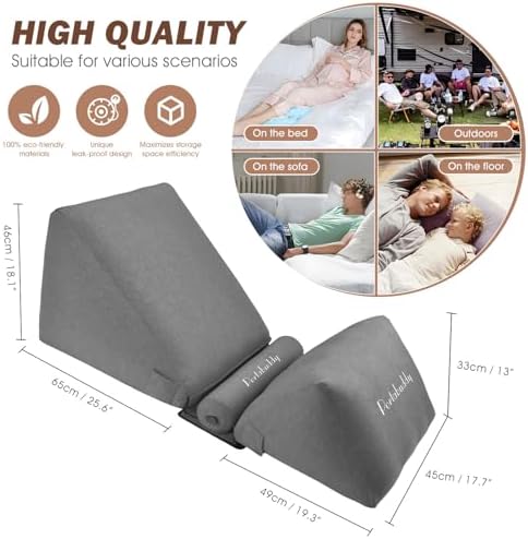 Portabuddy Inflatable Wedge Pillow - 0-90 Adjustable
