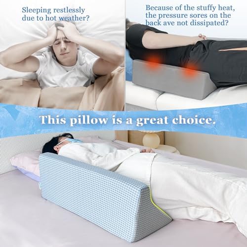 Cooling Bed Wedge Pillow for Side Sleepers and Elderly