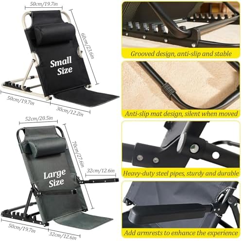 Timoau Bed Backrest Support Chair with 7 Speed Adjustment
