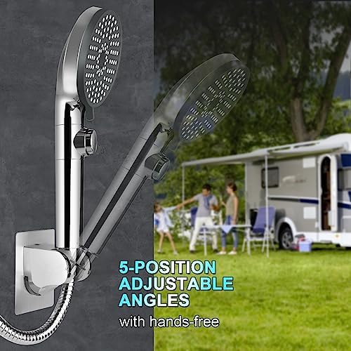 FOCSPROD 5 Mode RV Shower Head with Hose and On-Off Switch