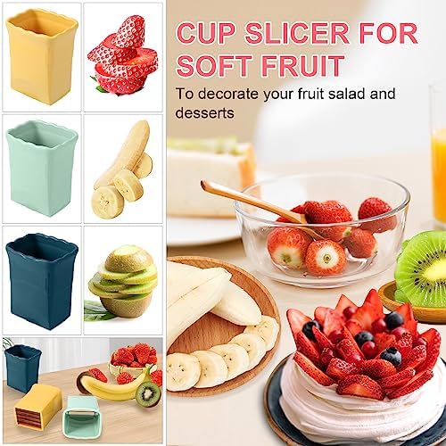 Dokpod 3 Pcs Cup Slicer with Gap Cleaning Brushes Set