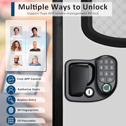 Wodli 4-in-1 Keyless Entry RV Door Lock