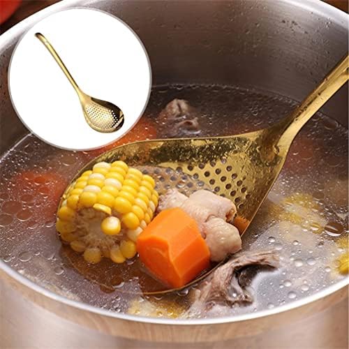 Hemoton Stainless Steel Colander Spoon with Skimmer