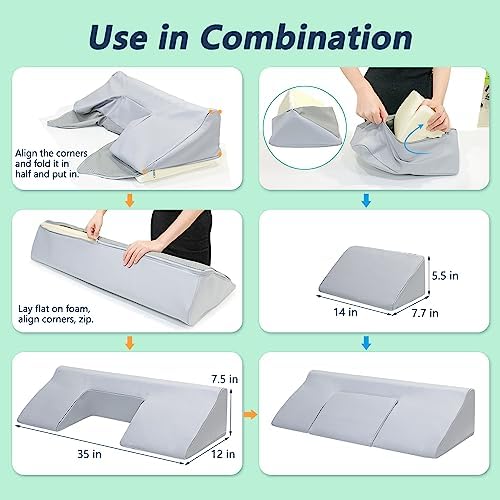 Mistuki Bed Sore Prevention Wedge Pillow for Post Surgery